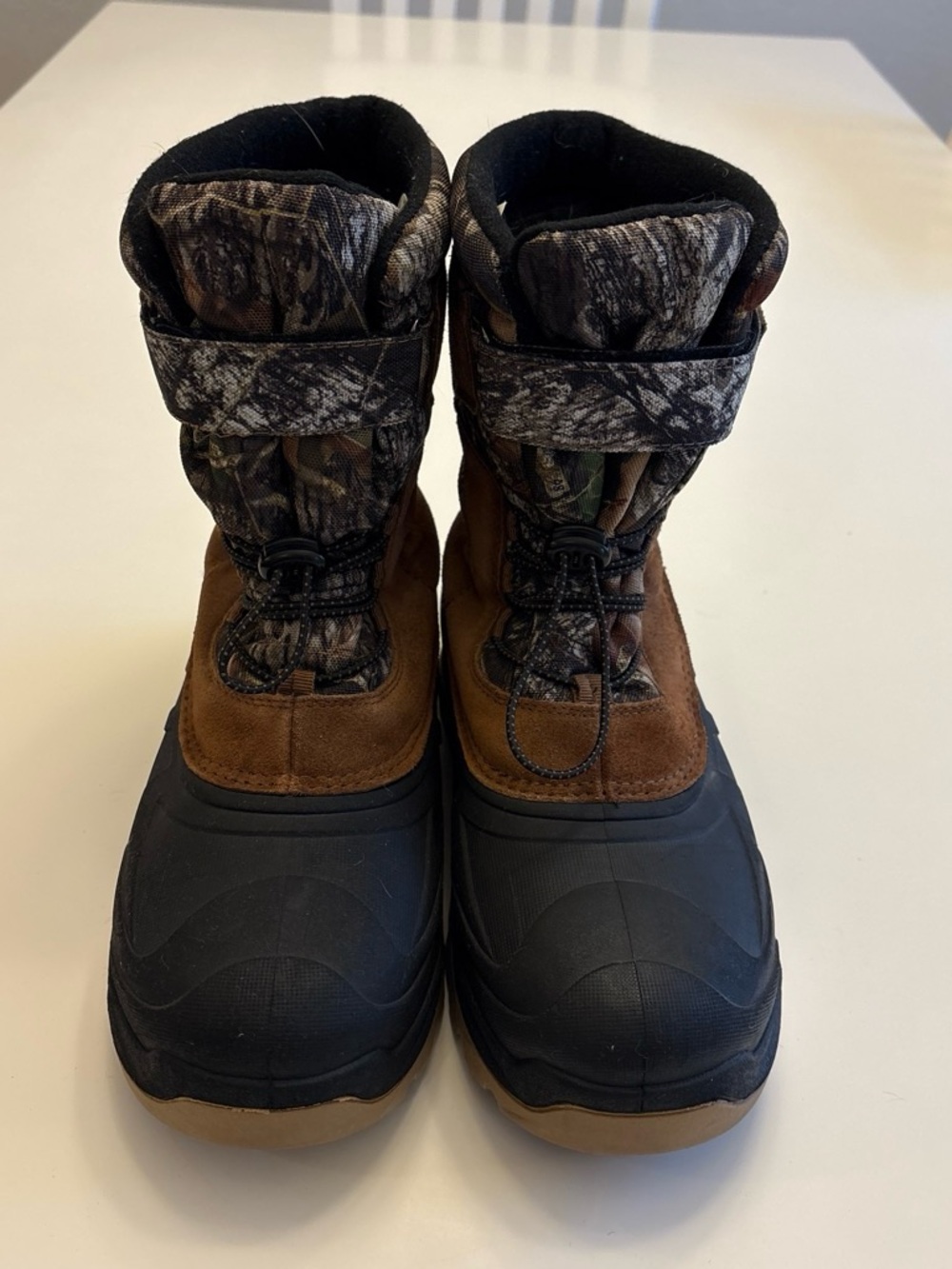 Ozark Trail Men's Brown and Black Winter Boots - Rugged Insulated Outdoor Size 9